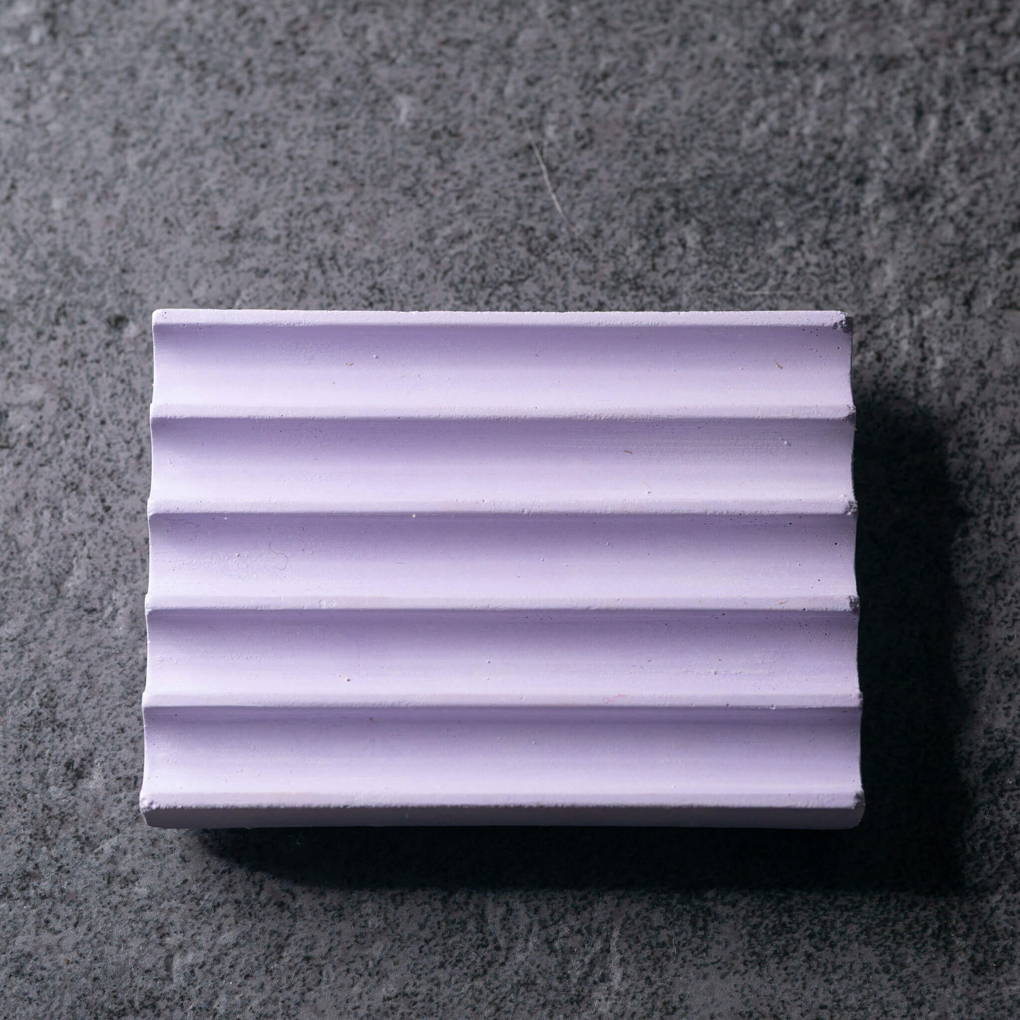Rectangular Concrete Soap Dish | Heather Purple