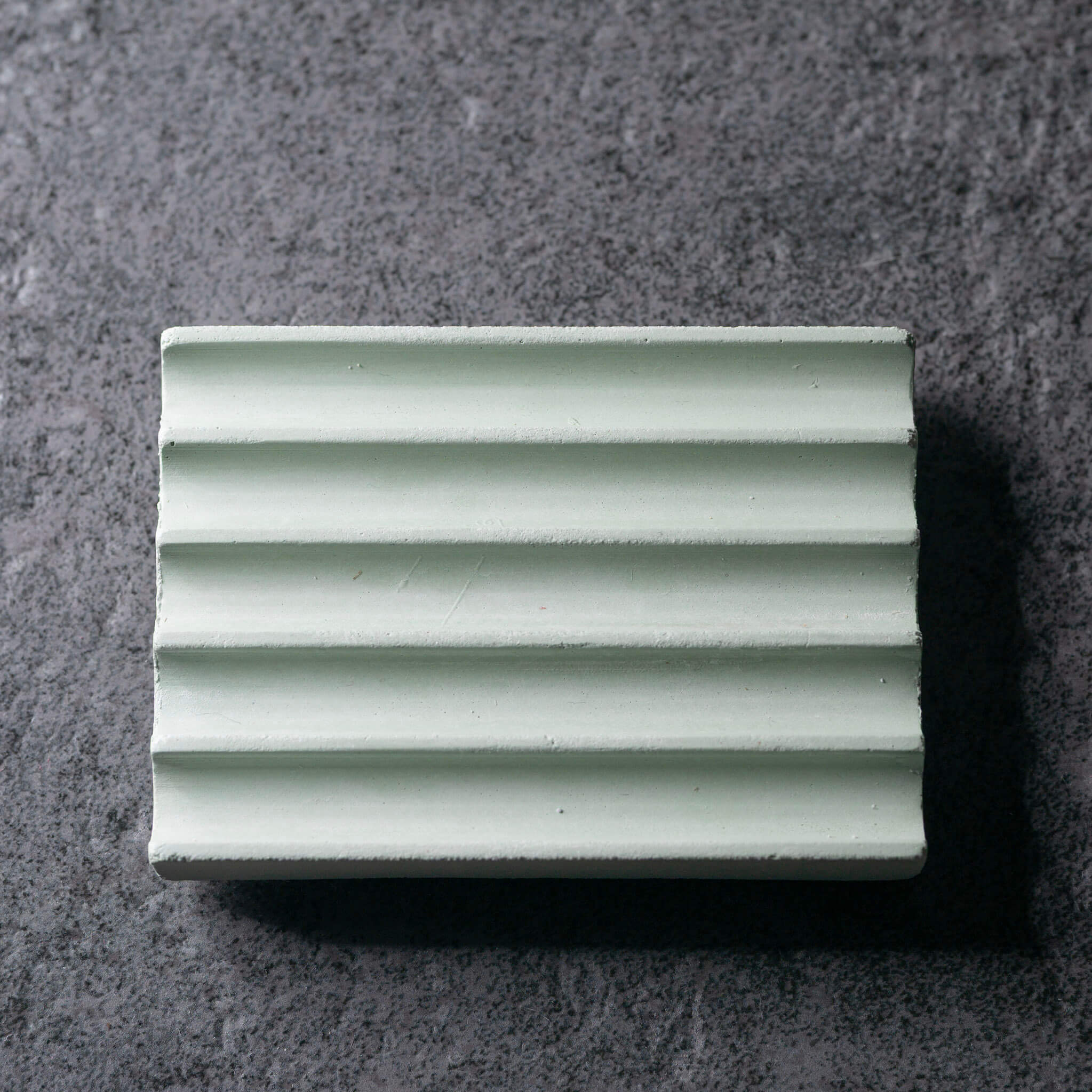 Rectangular Concrete Soap Dish | Pistachio Green