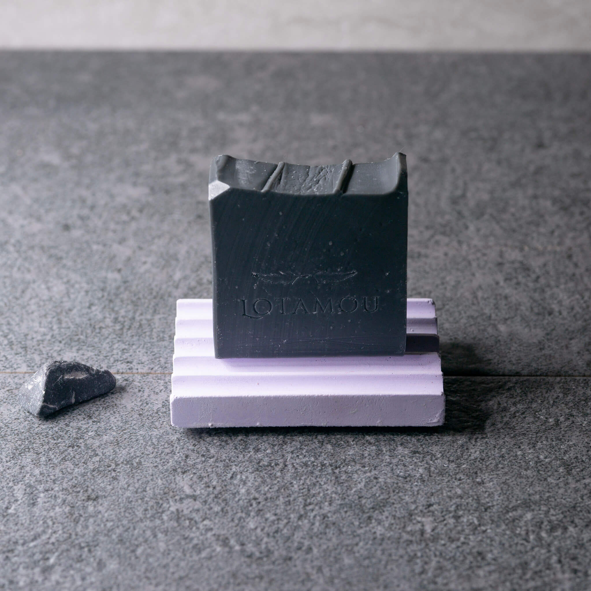 Rectangular Concrete Soap Dish | Heather Purple