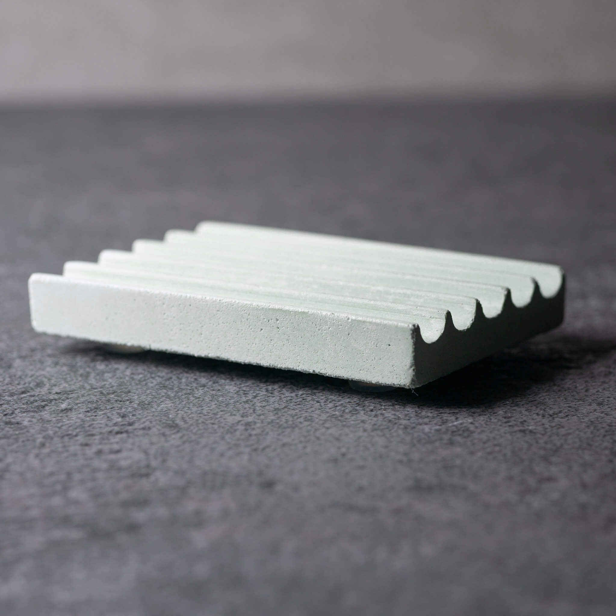 Rectangular Concrete Soap Dish | Pistachio Green