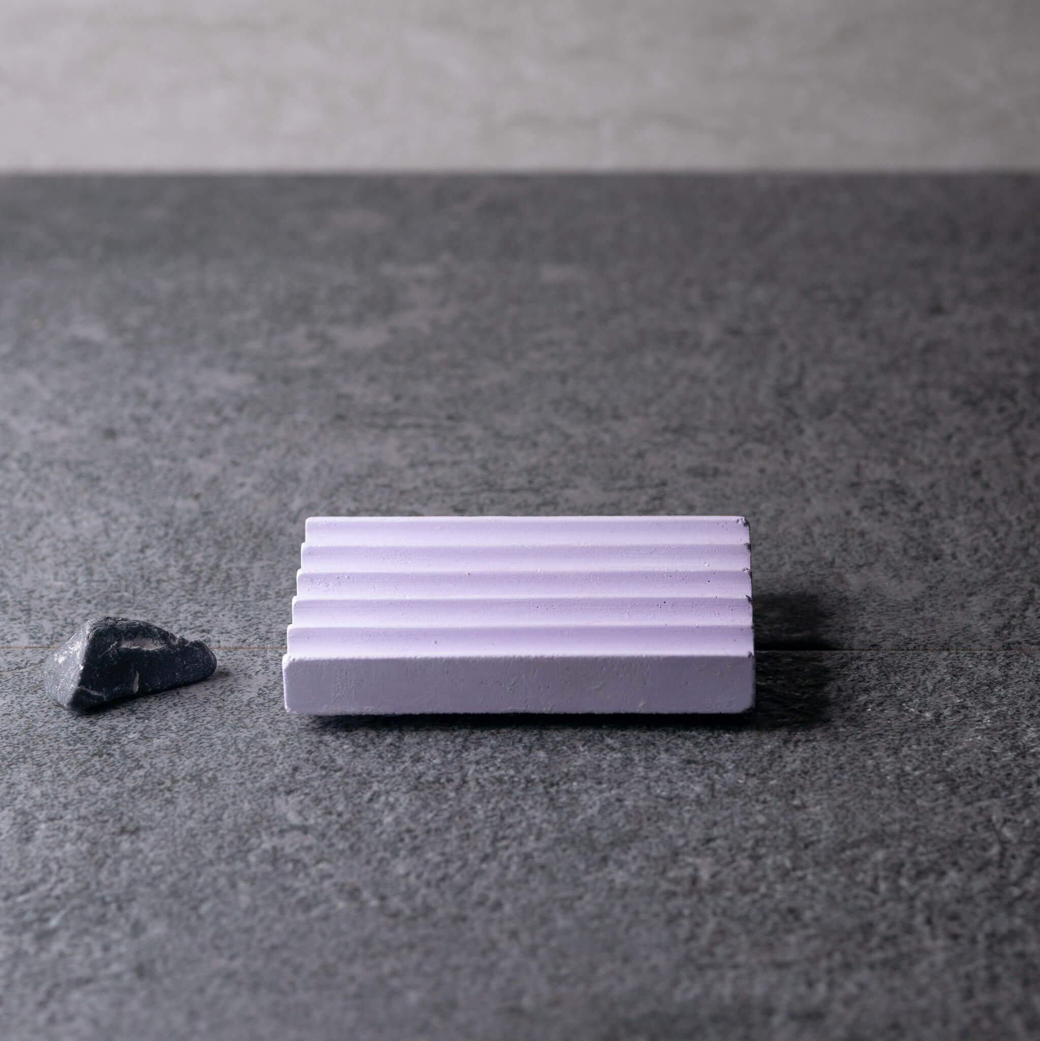 Rectangular Concrete Soap Dish | Heather Purple