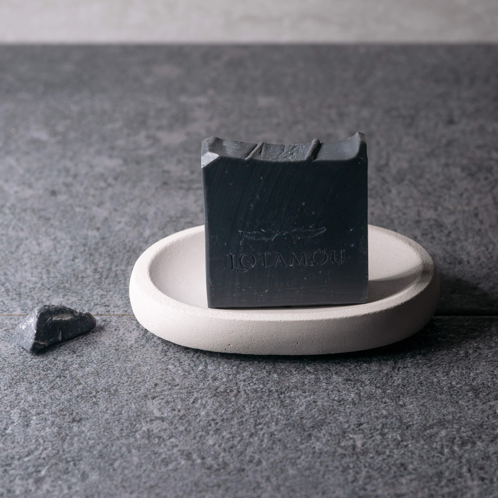 Oval Concrete Soap Dish | Sand Stone