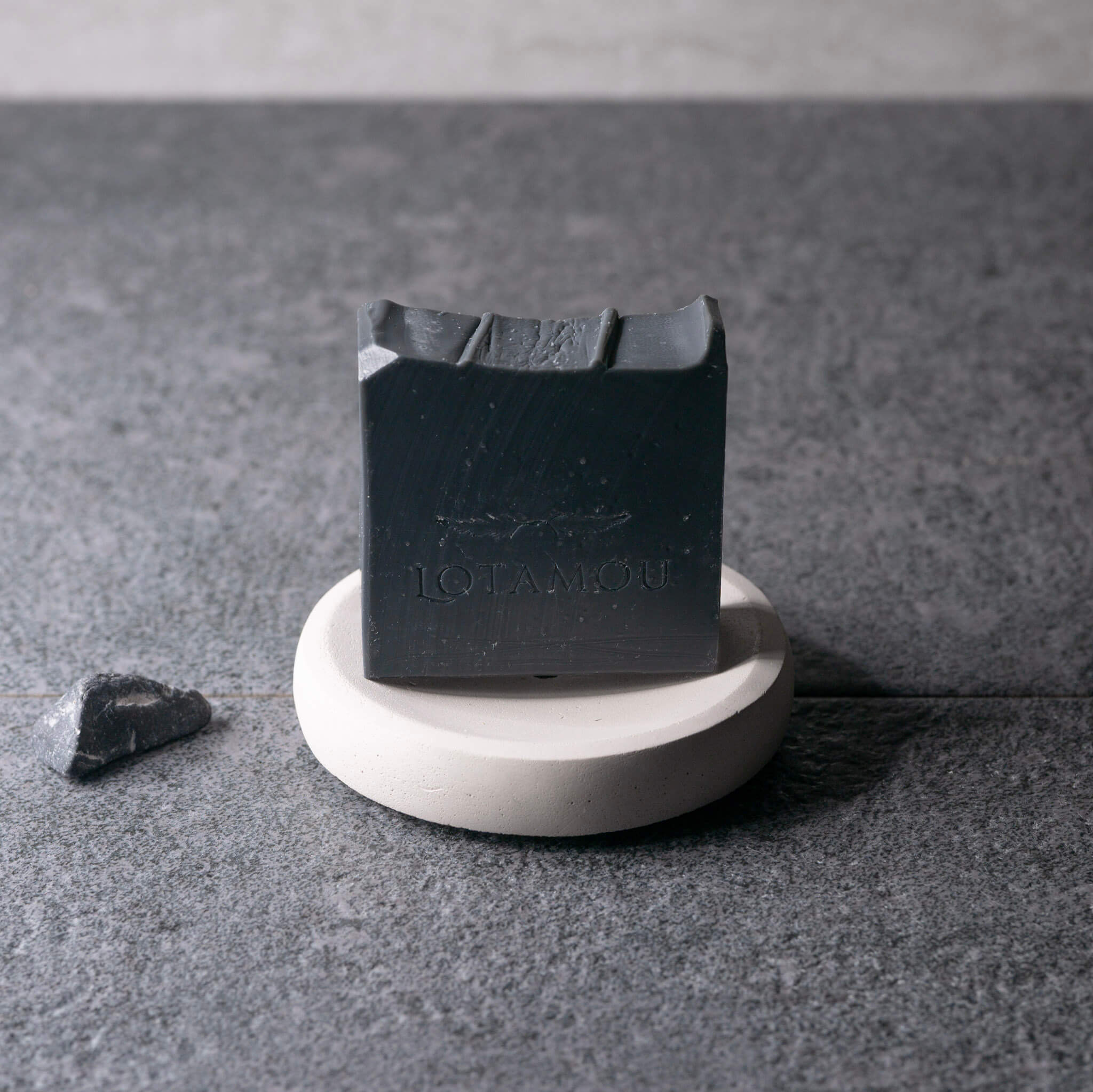 Round Concrete Soap Dish | Sand Stone