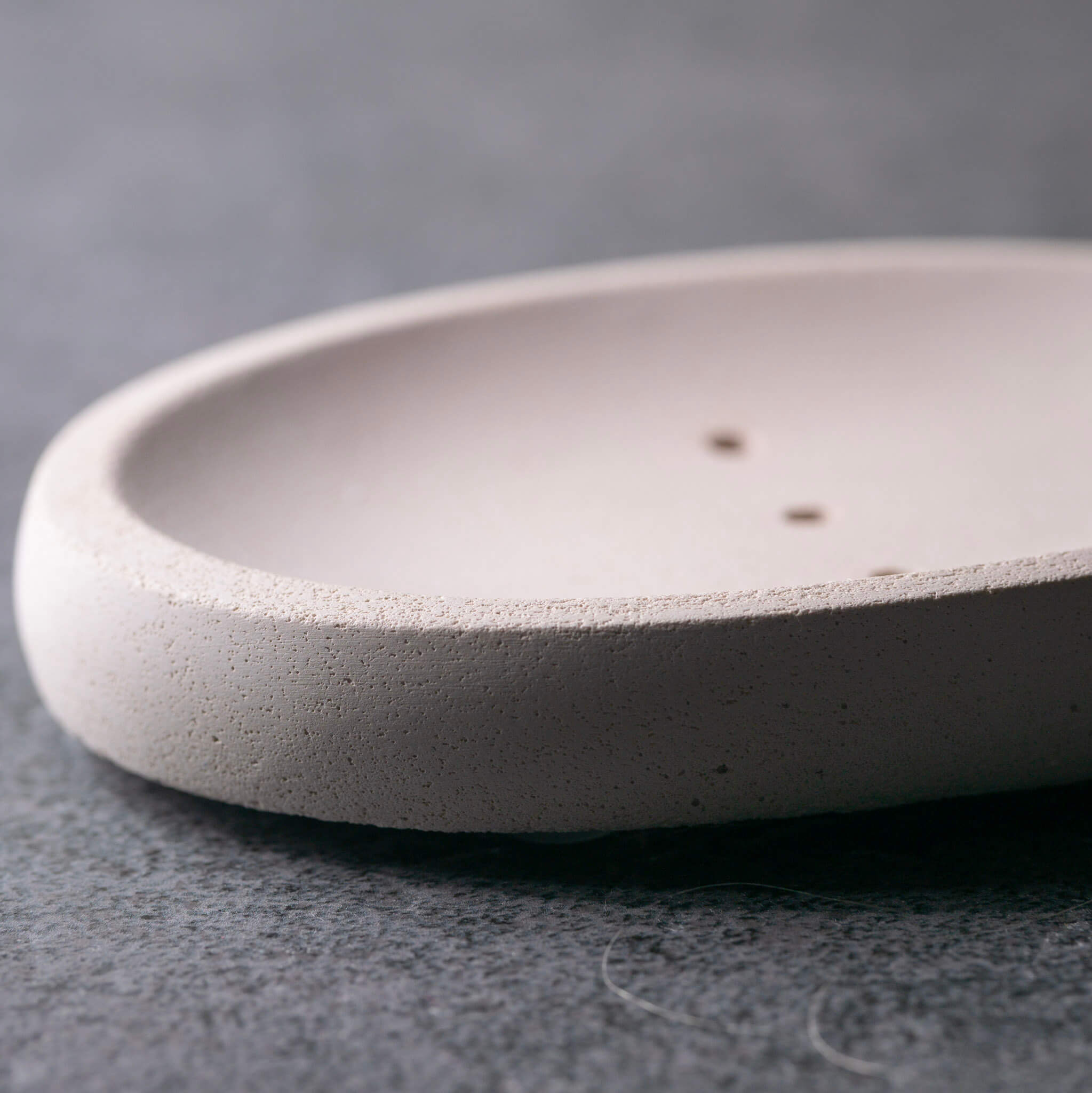Oval Concrete Soap Dish | Sand Stone