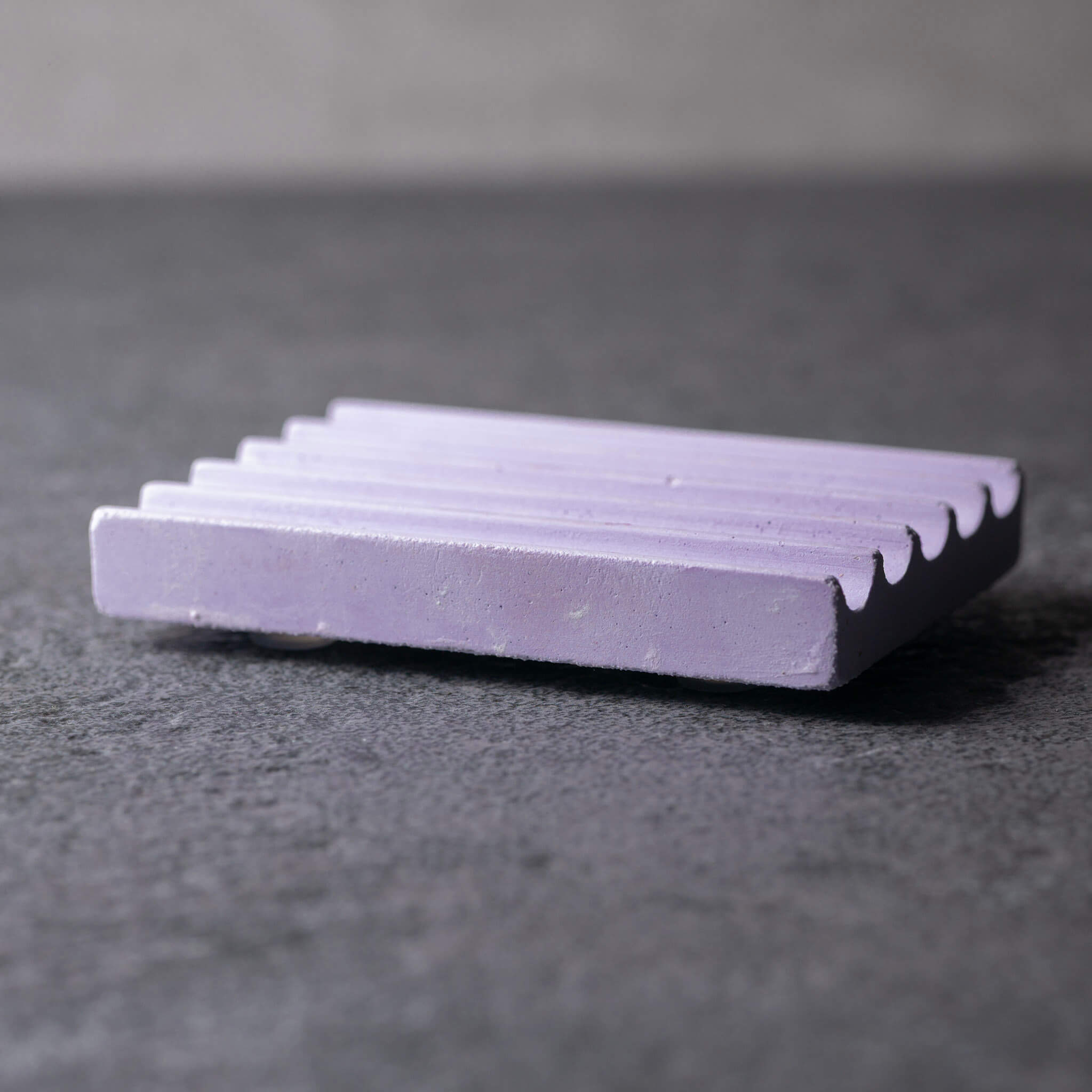 Rectangular Concrete Soap Dish | Heather Purple