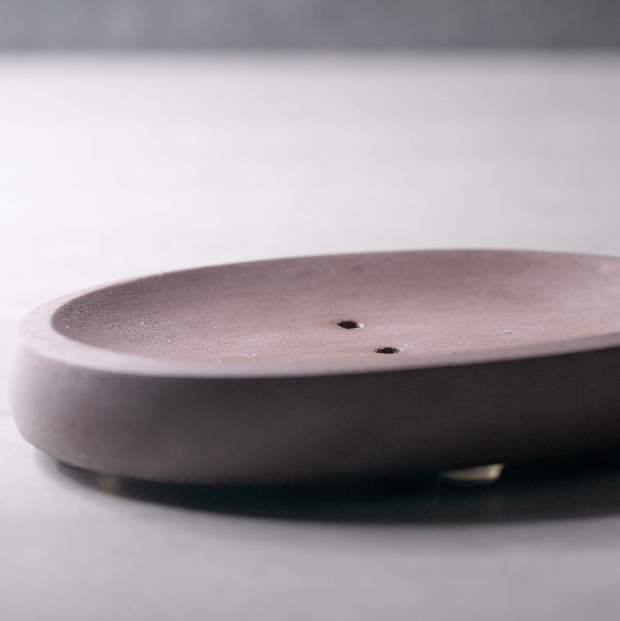 Oval Concrete Soap Dish | Cacao Brown