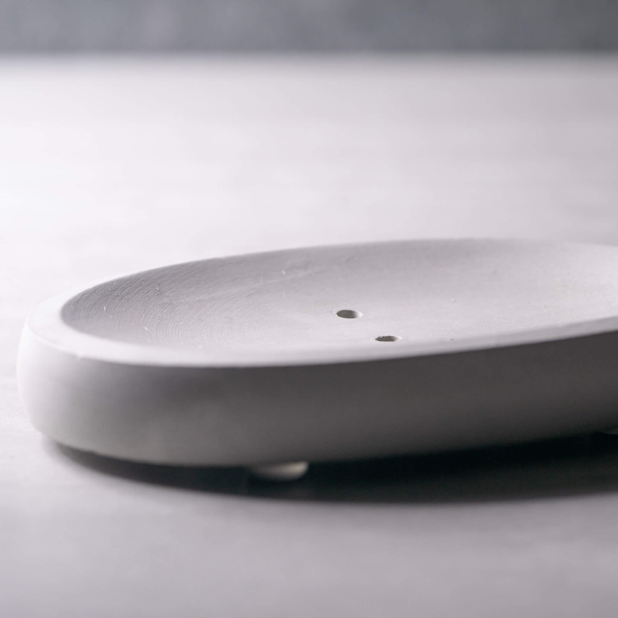 Oval Concrete Soap Dish | Storm Grey